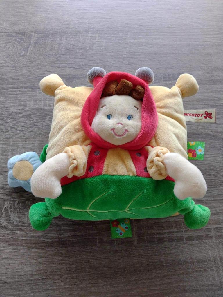 Doudou knuffelpop lieveheersbeestje, merk Nicotoy, Ophalen of Verzenden, Zo goed als nieuw, Overige typen