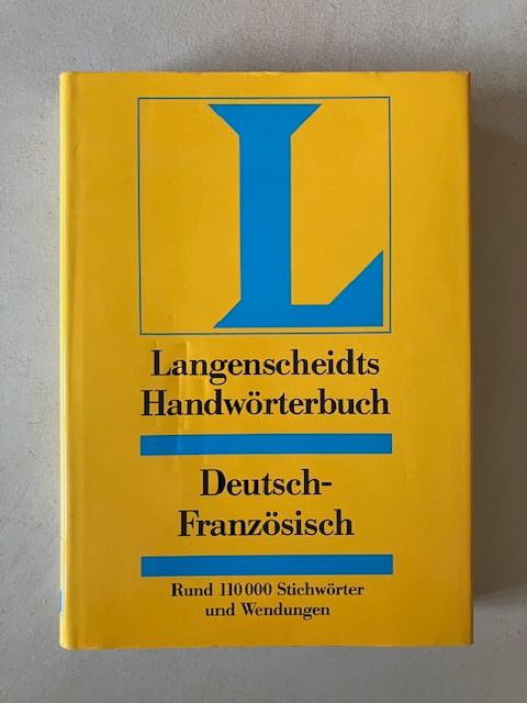 Langenscheidts Handwörterbuch Deutsch-Französisch-Deutsch, Enlèvement ou Envoi, Comme neuf, Verschillende, Allemand