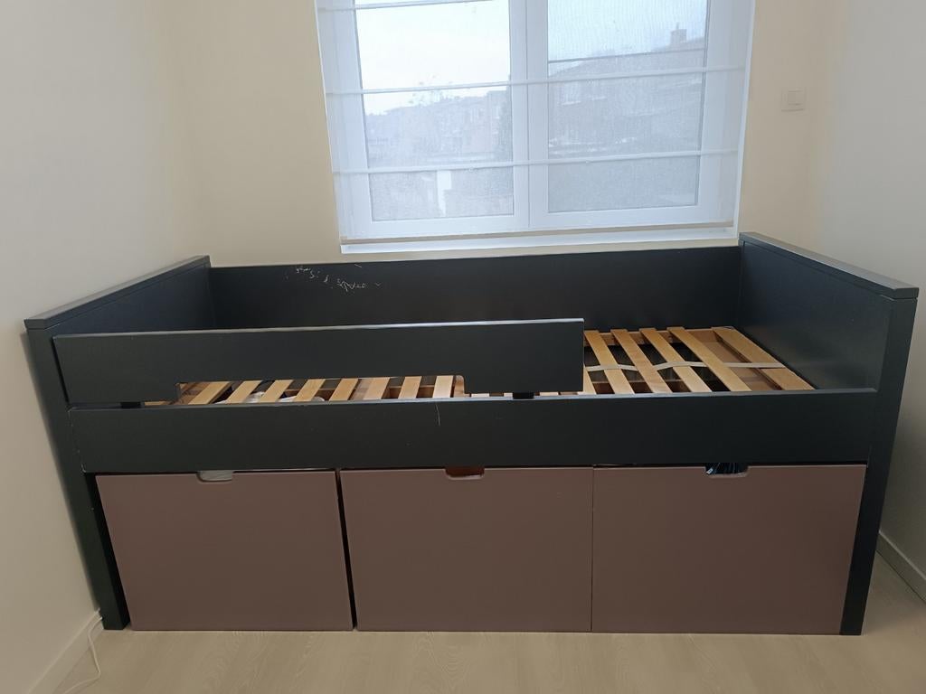 Bopita bed eenpersoons met opbergboxen., Kinderen en Baby's, Kinderkamer | Bedden, Ophalen