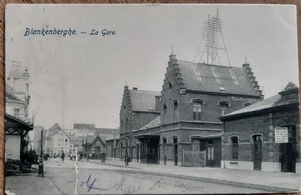 Carte postale BLANKENBERGE la gare STATION TOP !, Enlèvement ou Envoi