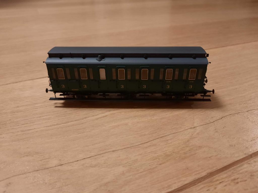 Brawa 48455 - voiture 3ème classe SNCB époque III, Ophalen of Verzenden, Zo goed als nieuw, Wagon, Overige merken
