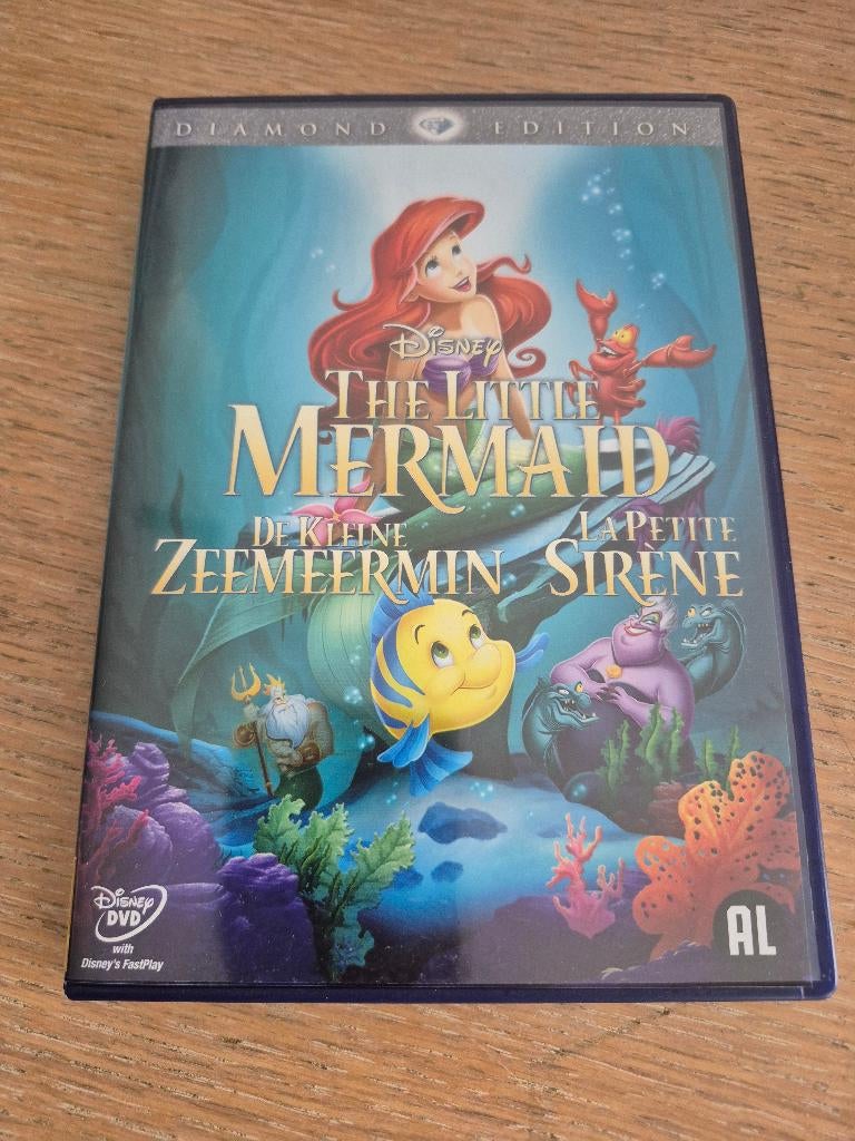 Dvd De kleine Zeemeermin (Disney) diamond edition nummer 31, Cd's en Dvd's, Tekenfilm, Ophalen of Verzenden, Zo goed als nieuw