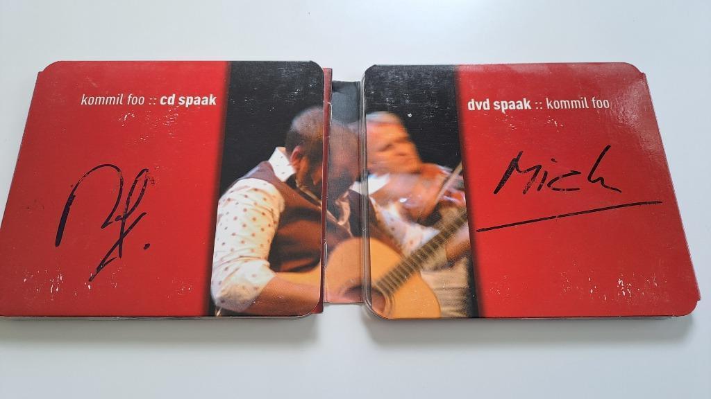 Kommil Foo Spaak CD en DVD signed by artists, Cd's en Dvd's, Ophalen of Verzenden, Gebruikt, Levenslied of Smartlap