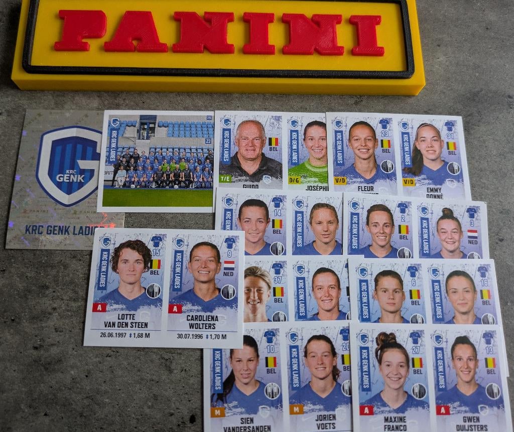 AUTOCOLLANTS PANINI FOOTBALL 2020/21 11X GENK FOOT FEMMES, Enlèvement ou Envoi, Neuf