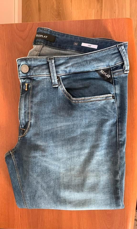 Jeans Replay Luz, maat 32/32, in perfecte staat, Blauw, Replay, Ophalen of Verzenden, Zo goed als nieuw