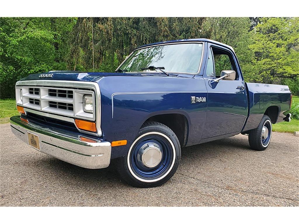 1986 Dodge D150, Auto's, Automaat, 4 zetels, Beige, Blauw
