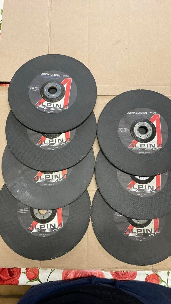 7 Slijpschijven alpina flex voor slijpmachine, Bricolage & Construction, Outillage | Meuleuses, Enlèvement, Neuf