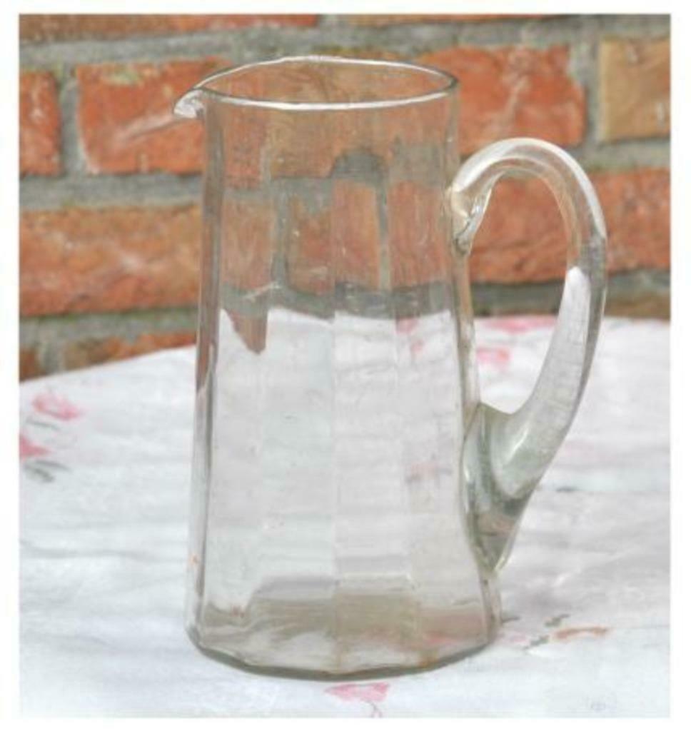 § pichet facettes en verre souffle, Enlèvement ou Envoi