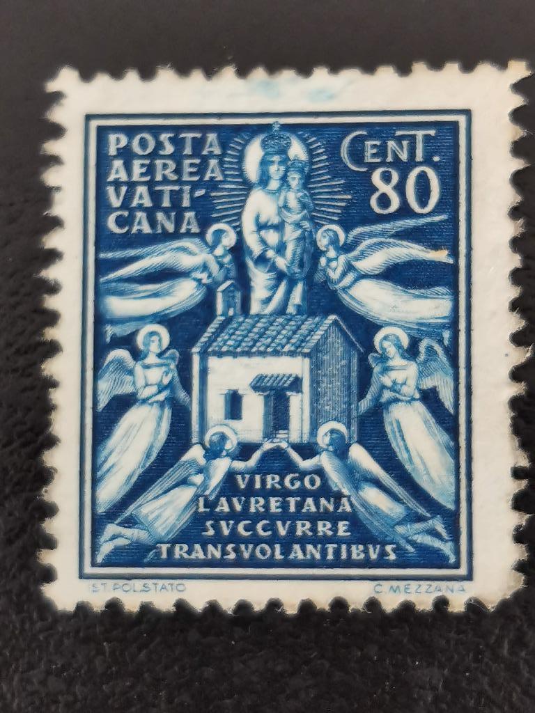Cité du Vatican 1938 - Sainte Maison de la Vierge Marie, Enlèvement ou Envoi, Affranchi