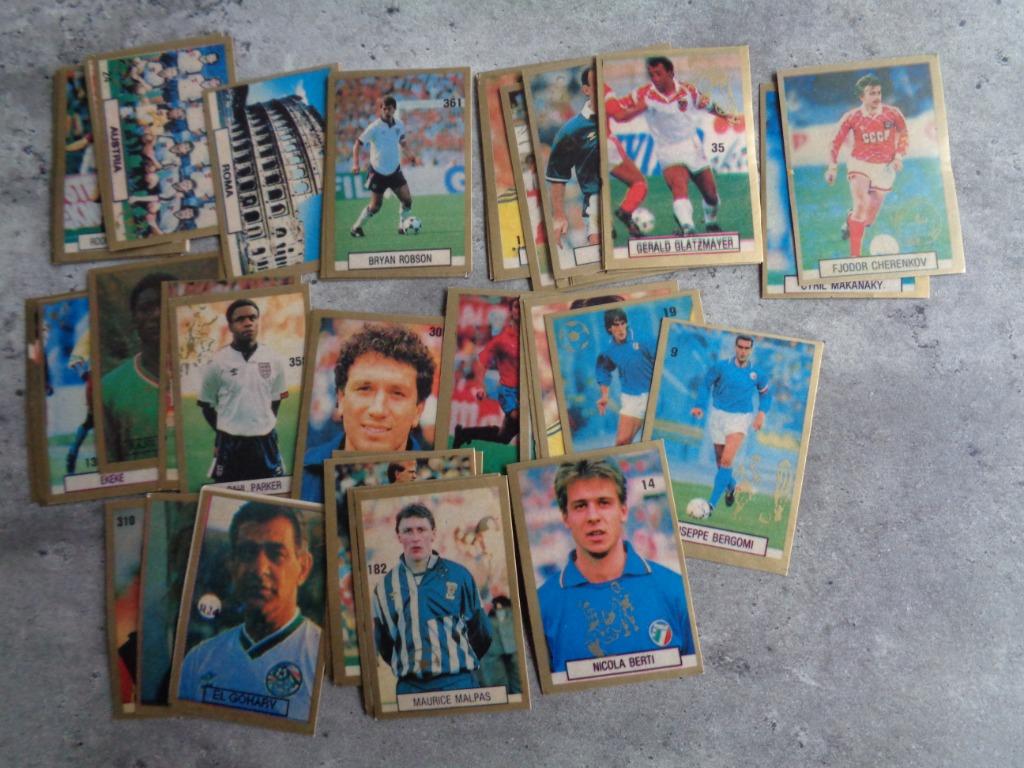 voetbal prenten  62x ed semic WORLD CUP  italia 90 anno 1990, Verzamelen, Ophalen of Verzenden