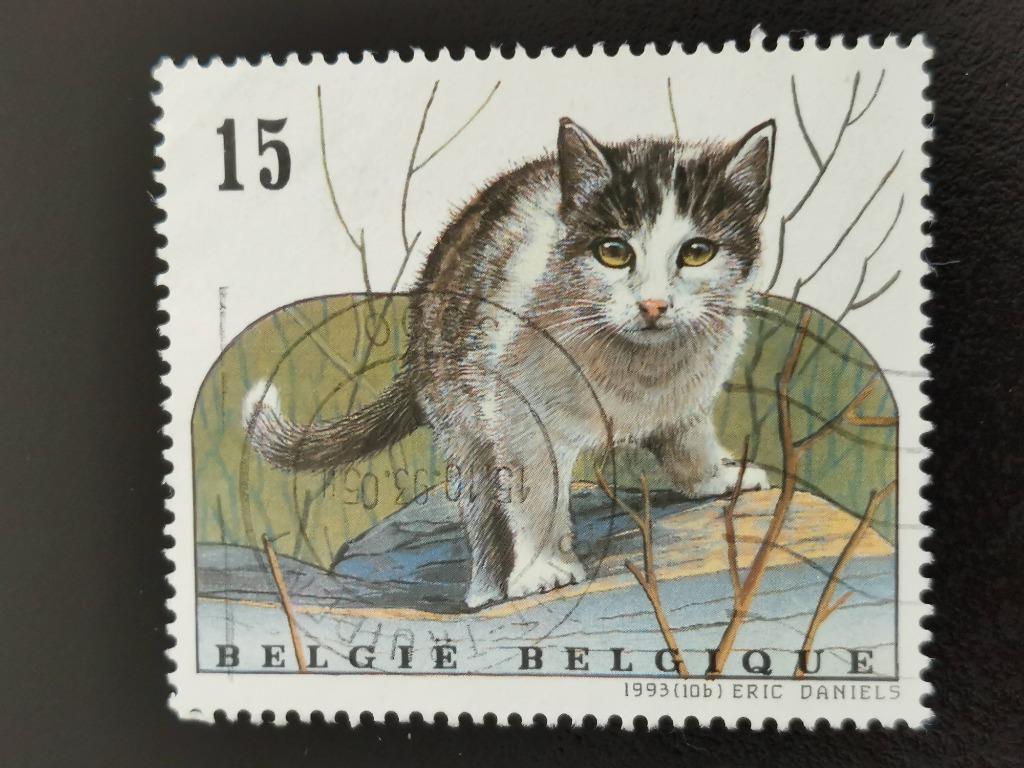 Belgique 1993 - animaux de compagnie - chats, du carnet, Enlèvement ou Envoi, Affranchi