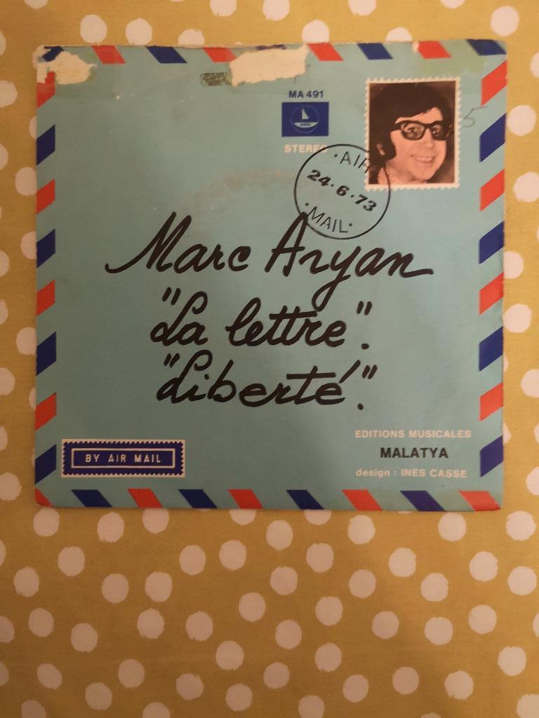 single marc aryan la lettre&liberté, CD & DVD, Enlèvement ou Envoi, Single, Dance, Utilisé