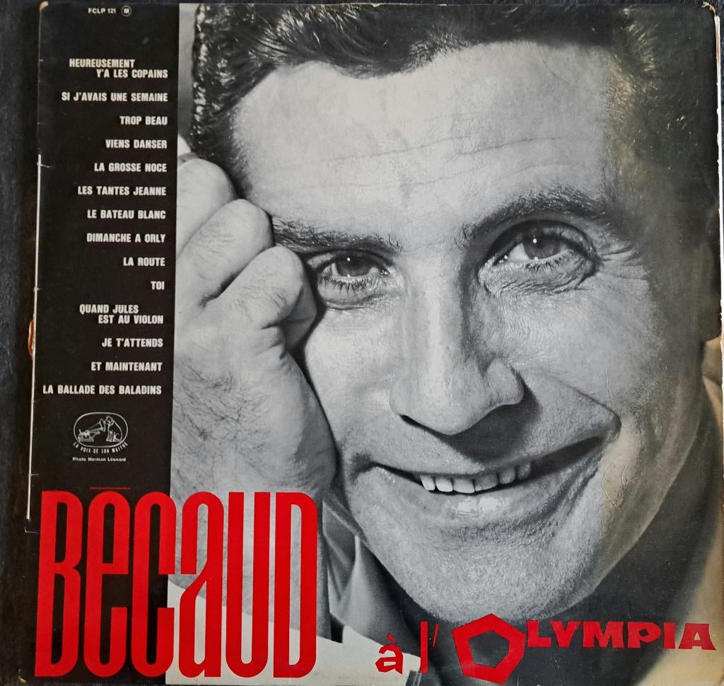 7 vinyls Gilbert Bécaud, Enlèvement, Utilisé