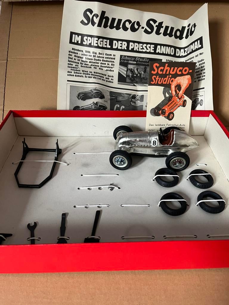 Schuco Studio 1050 Mercedes Silberpfeil 1936, Verzenden, Gebruikt