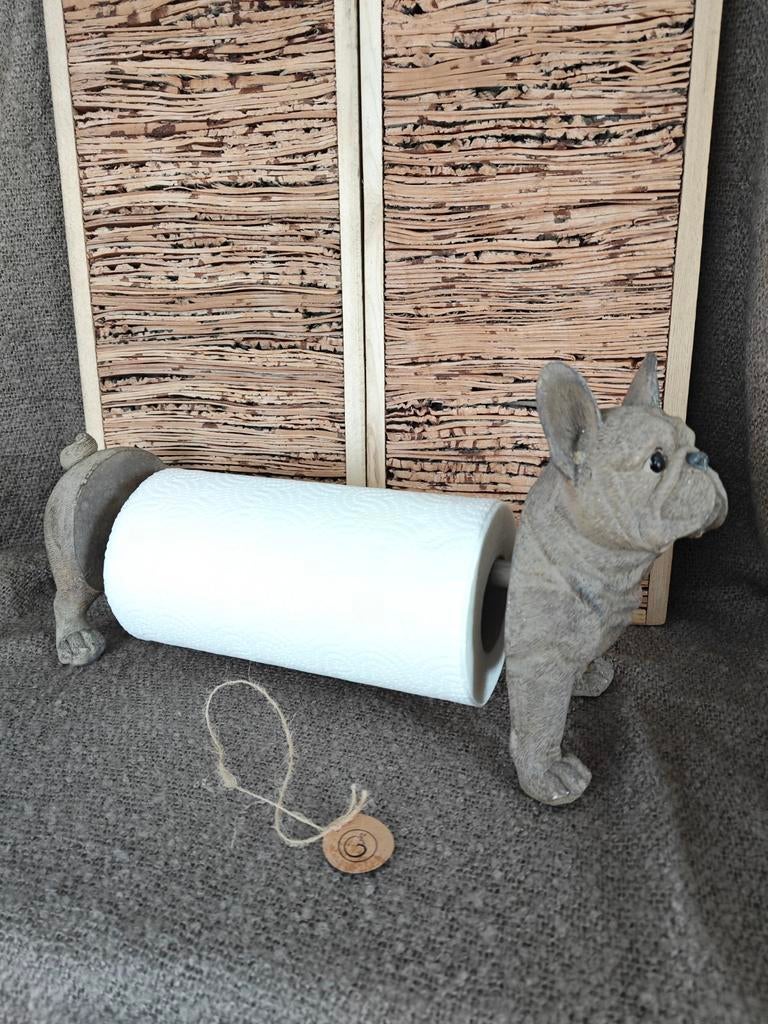 Bouledogue Français Support Rouleau Papier Sopalin, Maison & Meubles, Cuisine | Ustensiles de cuisine, Enlèvement ou Envoi