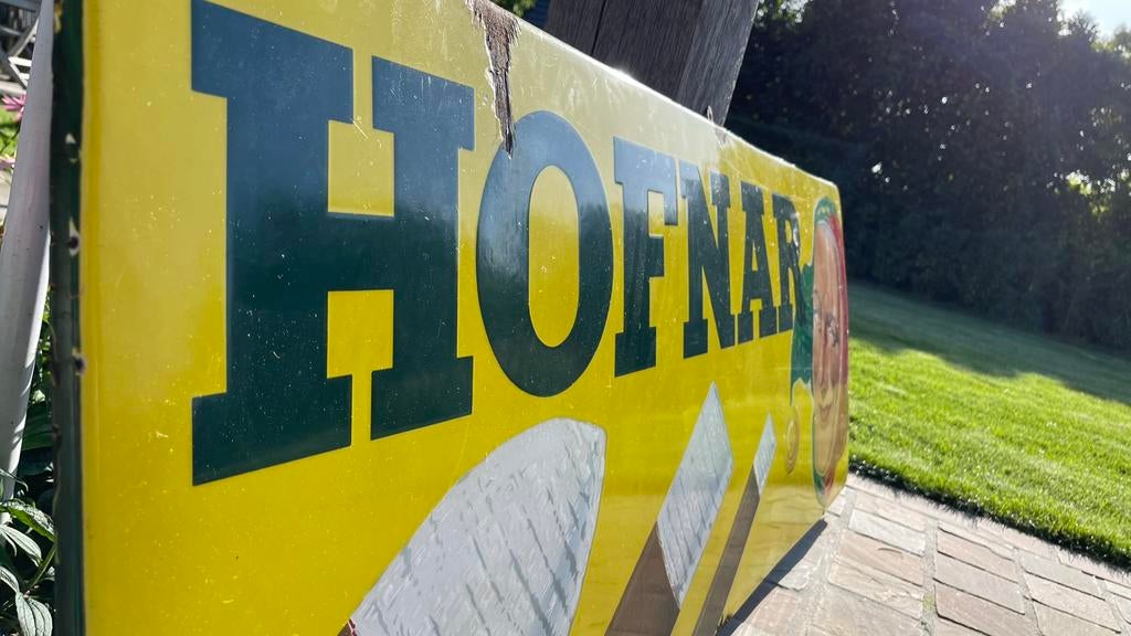 Emaille bord Hornar., Enlèvement, Utilisé, Panneau publicitaire