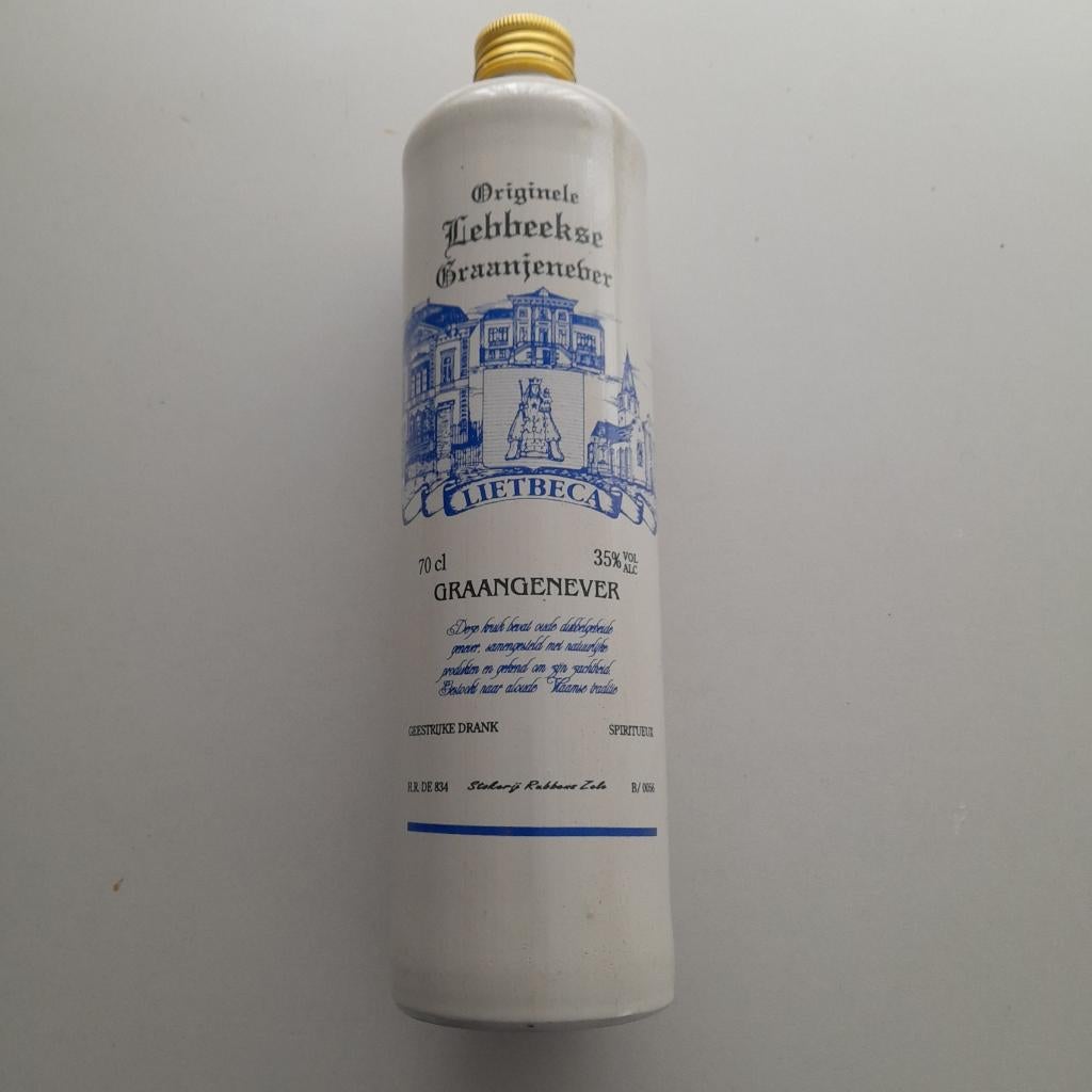 Bouteille Lebbeke Genever, Collections, Enlèvement ou Envoi, Comme neuf, Autres types