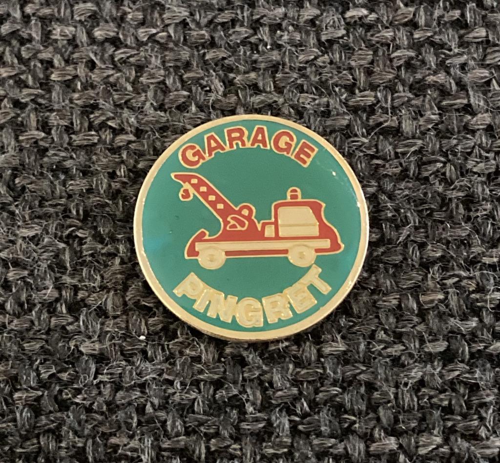 PIN - GARAGE PINGRET - TAKELWAGEN - AUTOMOBILE, Envoi, Utilisé, Transport, Insigne ou Pin's