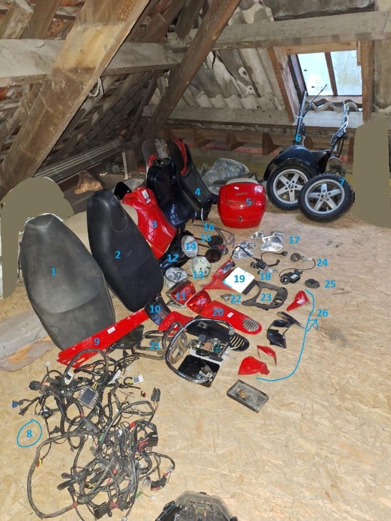 Alle onderdelen Vespa LX 125 (2010), Fietsen en Brommers, Brommeronderdelen | Scooters, Gebruikt, Vespa, Overige typen, Ophalen of Verzenden