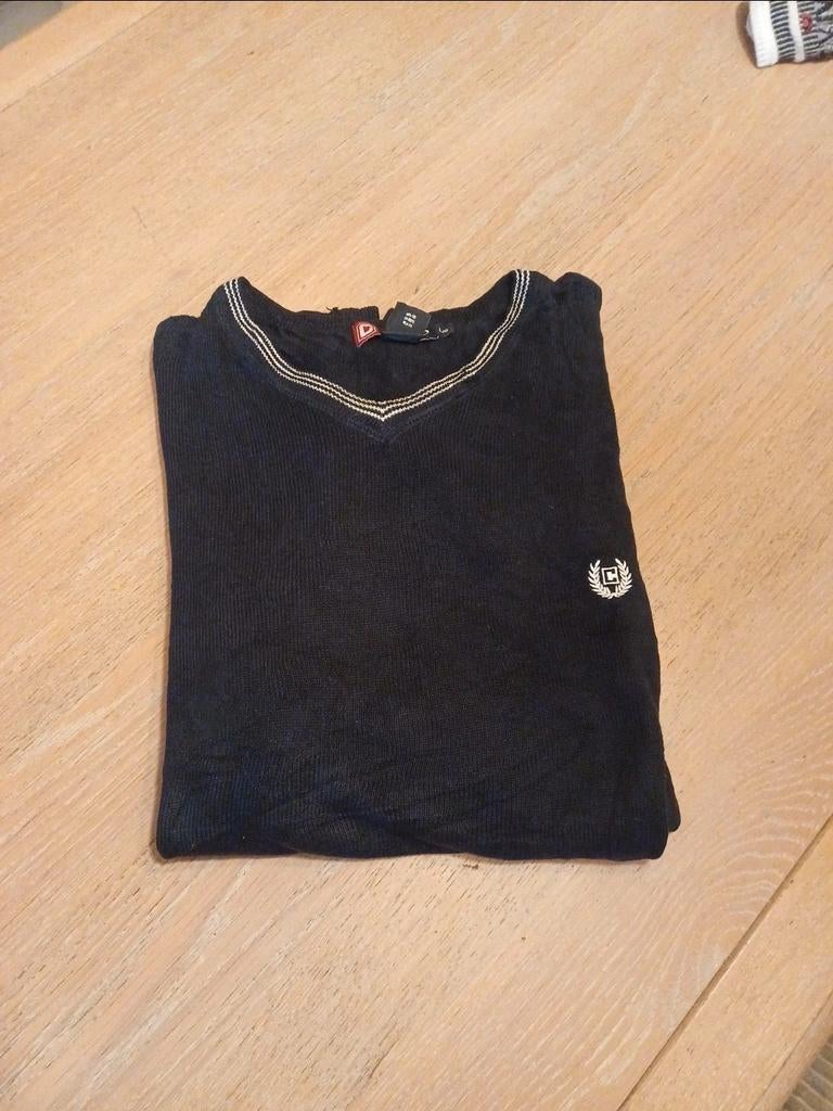 Joli pull élégant à col rond pour homme, Enlèvement ou Envoi, Chaps, Bleu, Taille 52/54 (L)