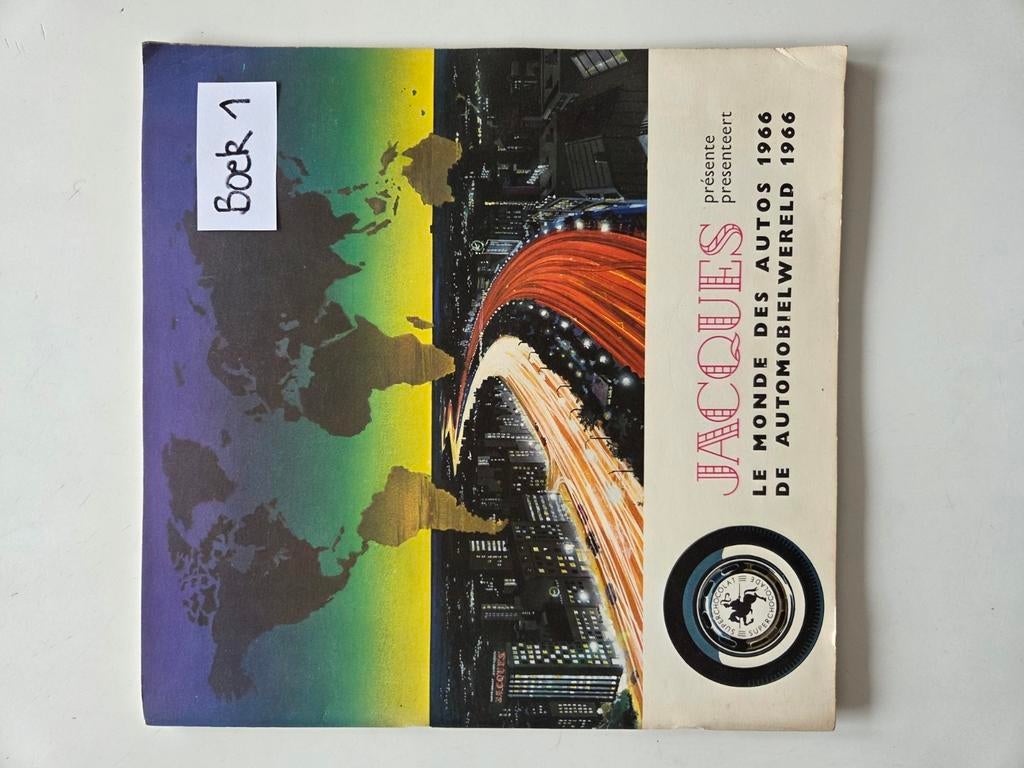 Stickerboek Chocolade Jacques De Automobielwereld 1966, Ophalen of Verzenden