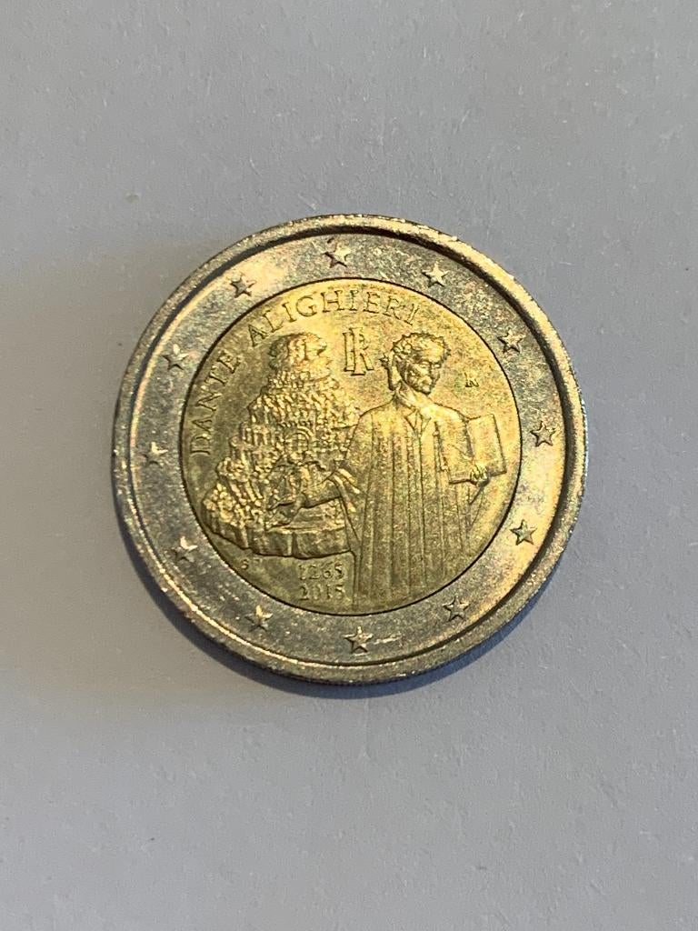 2 euro Italie 2015 Dante Alighieri, Timbres & Monnaies, Enlèvement ou Envoi, Italie, 2 euros, Monnaie en vrac
