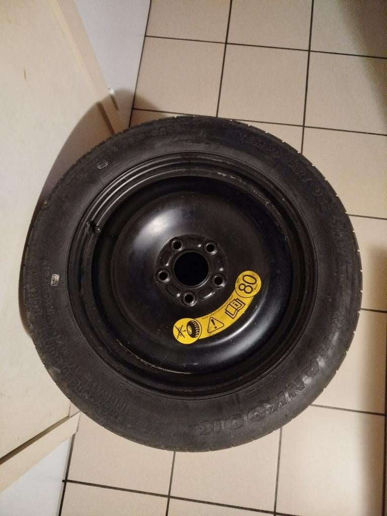 2 wielen+reservewiel steekmaat 5x108, Ophalen