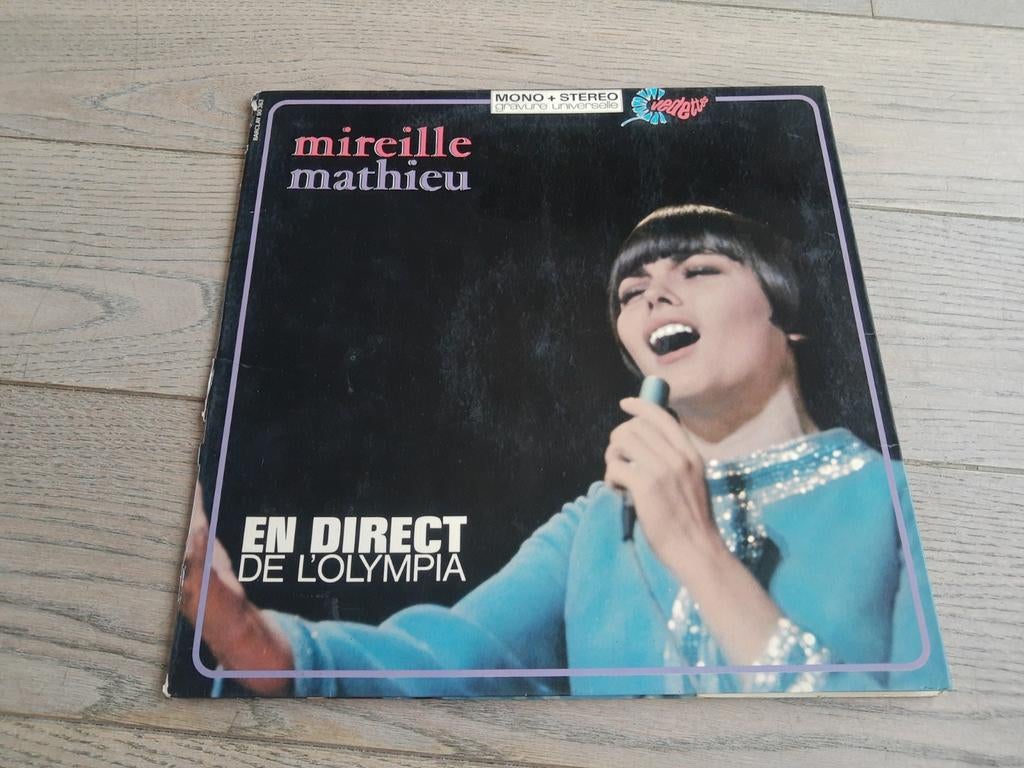 LP : Mireille Mathieu - et direct de l'Olympia, CD & DVD, Enlèvement ou Envoi, Comme neuf
