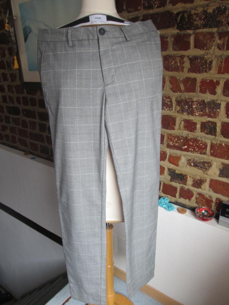 Jules pantalon habillé à carreaux taille 36, Kleding | Heren, Broeken en Pantalons, Jules, Ophalen of Verzenden, Zo goed als nieuw