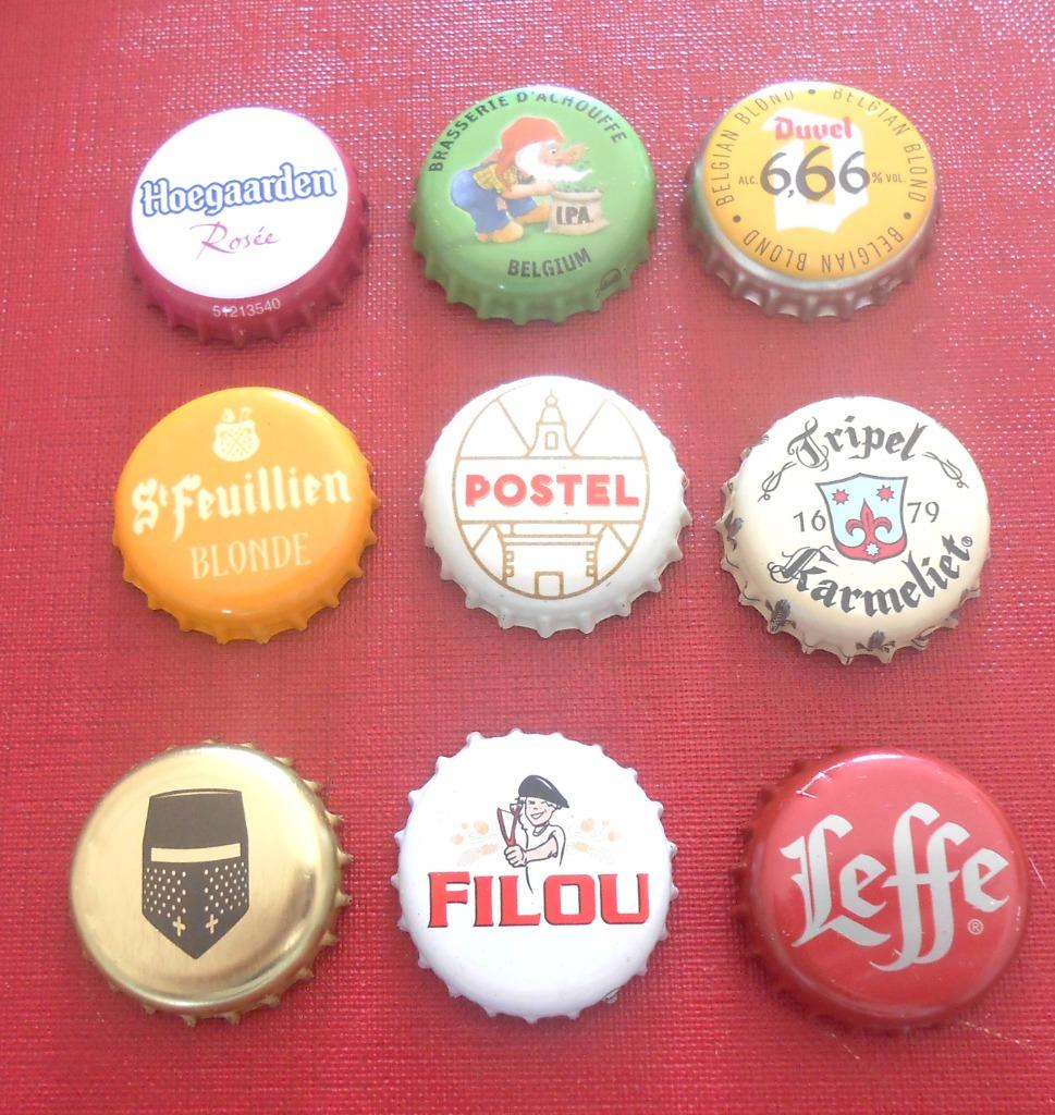 9 bier capsules - verschillende, Verzamelen, Ophalen of Verzenden, Gebruikt, Overige typen, Overige merken