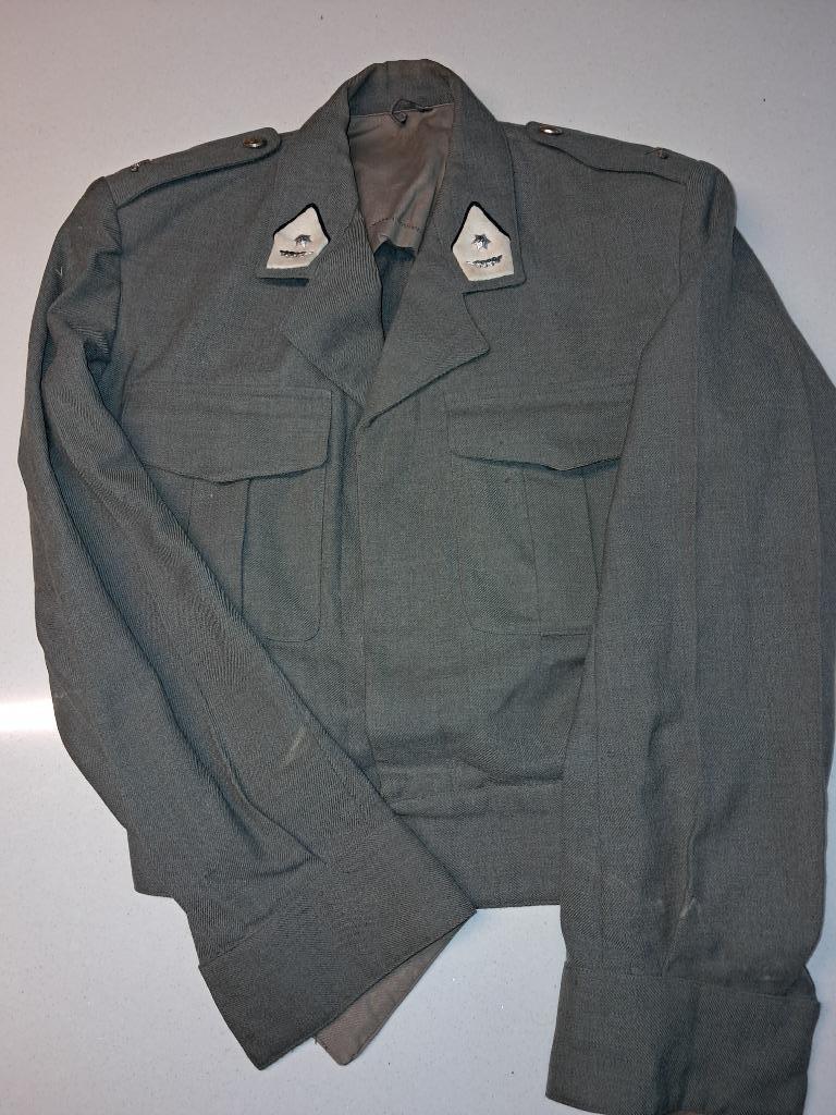 BELGIQUE - ABL - BLOUSON ADJUDANT CHEF LANCIERS - 1970, Verzamelen, Ophalen of Verzenden, Landmacht, Kleding of Schoenen