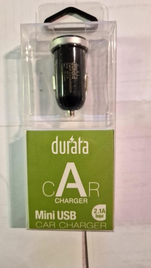 Durata Dual USB Car Charger Black (DR-C22), Télécoms, Chargeurs de voiture, Enlèvement ou Envoi, Neuf