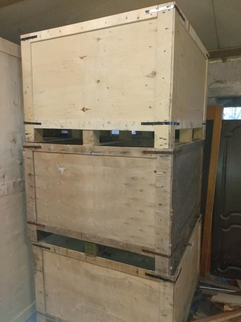 Boîte de rangement en bois, Bricolage & Construction, Casiers & Boîtes, Comme neuf, Enlèvement