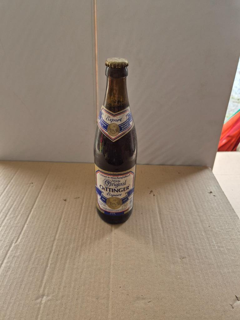 Bouteille de bière Oettinger Export (modèle 2), Ophalen of Verzenden, Gebruikt, Flesje(s), Overige merken