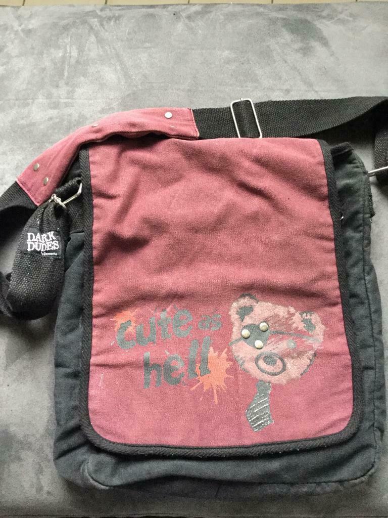 Sac bandoulière toile - Dark Dudes by Depesche, Comme neuf, Noir, Autres marques