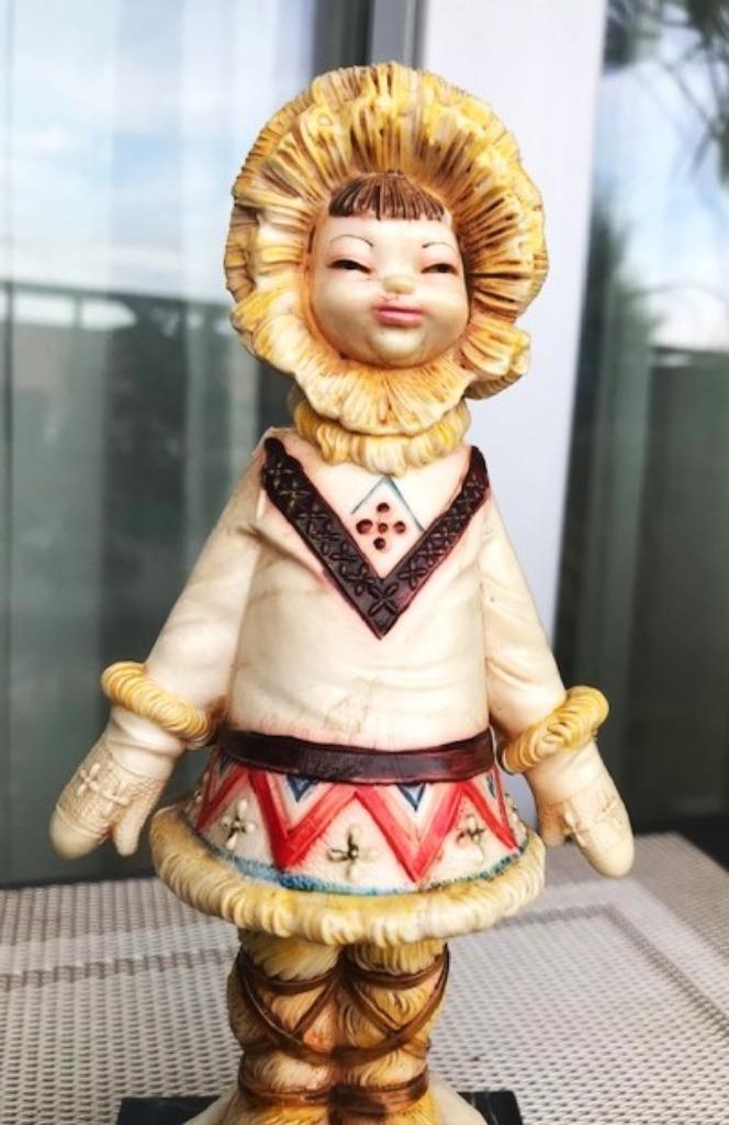 Beeld marmer Eskimo carrara uit Italy 😍💑🤗🥶🎁👌, Ophalen of Verzenden, Zo goed als nieuw, Mens