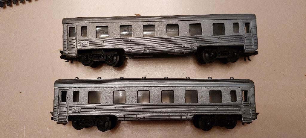 2 Jouef HO passagierswagons SNCF, Hobby en Vrije tijd, Gebruikt, Gelijkstroom, Jouef, Wagon