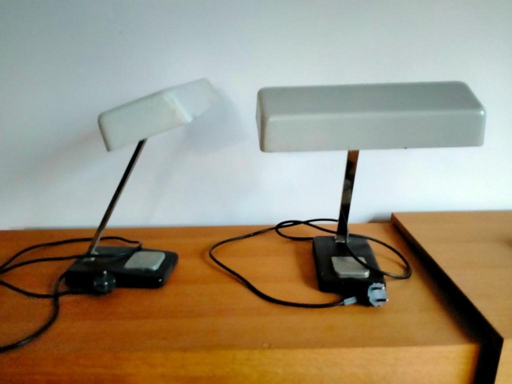 Lampe de bureau vintage Egon Hillebrand, Enlèvement ou Envoi, Comme neuf, Métal