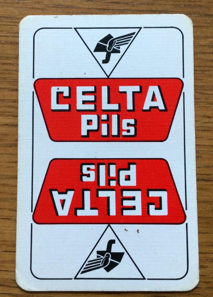 bier brouwerij speelkaart Celta pils speelkaart 1losse kaart, Verzamelen, Ophalen of Verzenden