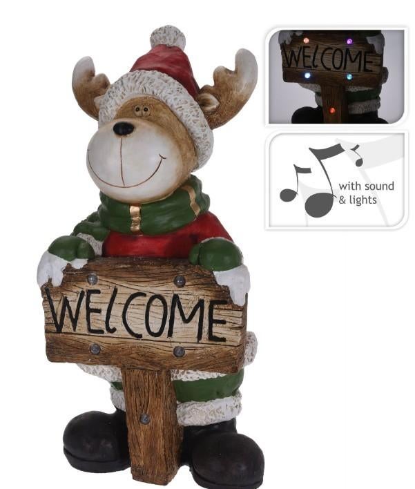 Kerstmis welkom rendierbeeld & mooie kerstfiguren, Diversen, Kerst, Ophalen