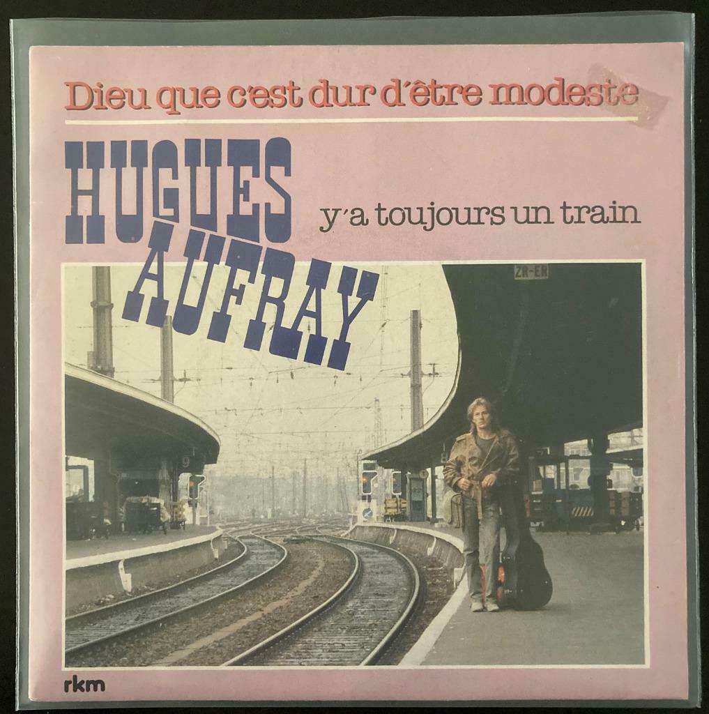 7" Hugues Aufray - Dieu Que C’est Dur D’être Modeste NM, Envoi, Utilisé, Pop