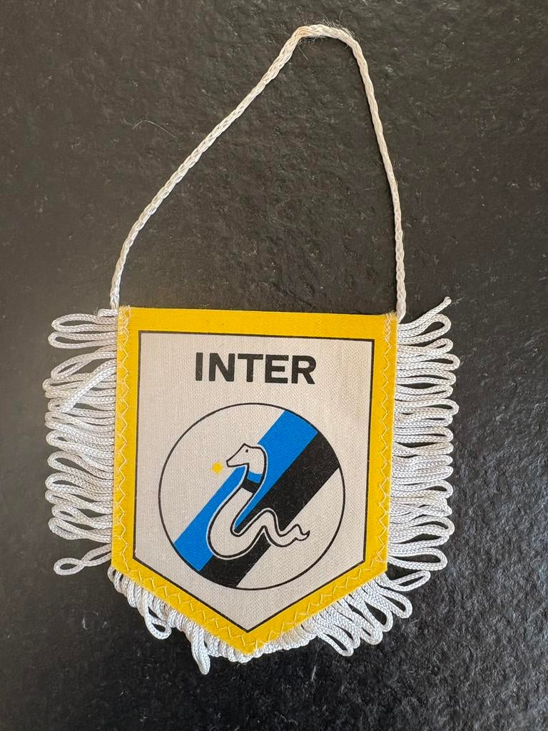 Wimpel Inter Milan vintage 1986, Ophalen, Zo goed als nieuw