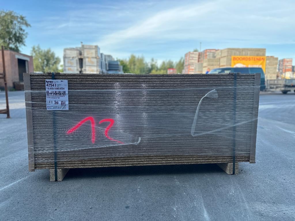 OSB 18 mm - 169x63 cm tand en groef, Doe-het-zelf en Bouw, Minder dan 25 mm, Nieuw, Ophalen of Verzenden, Plank