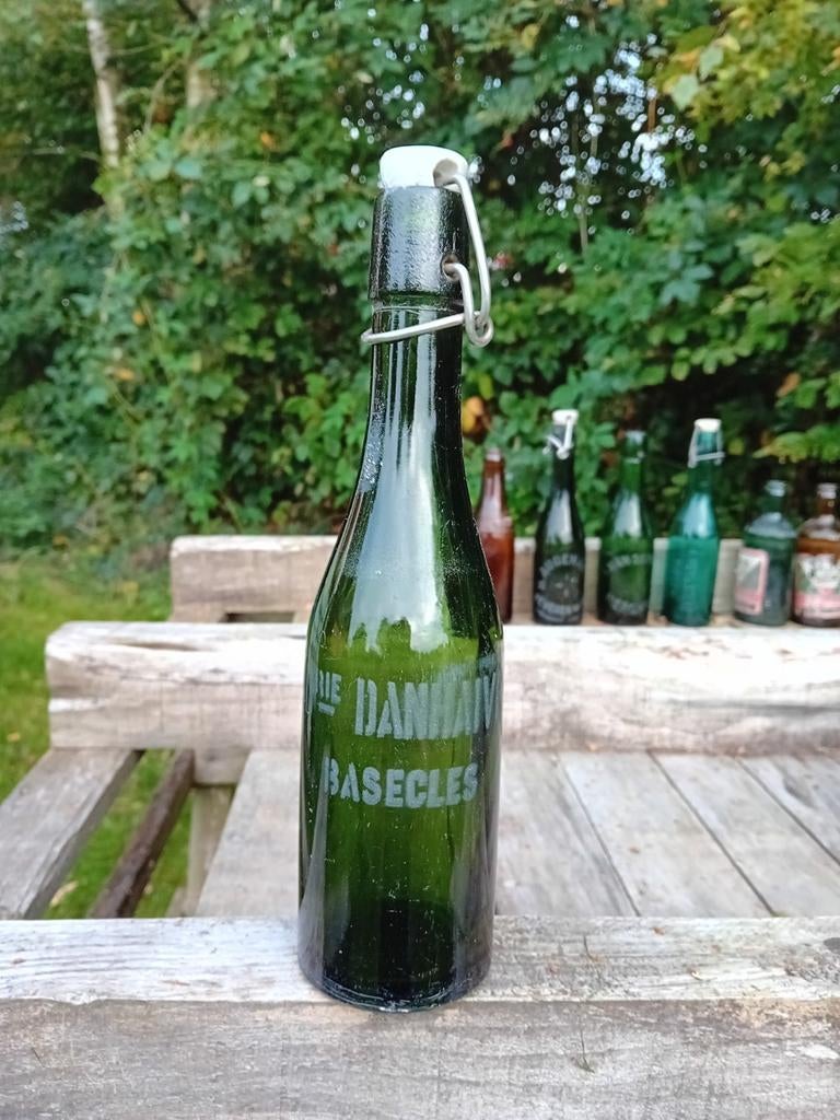 Oude vintage bierfles brouwerij brasserie Danhaive Basecles, Collections, Enlèvement ou Envoi, Utilisé