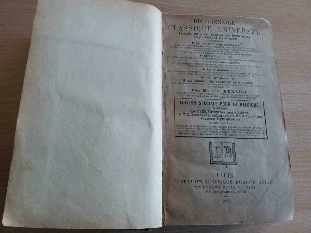Oud boek van *1889* met foto's, Antiek en Kunst, Ophalen of Verzenden