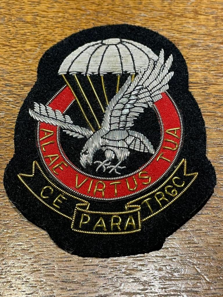 CE para TRGC Schaffen ( G/Z geborduurd ), Ophalen of Verzenden, Landmacht, Embleem of Badge