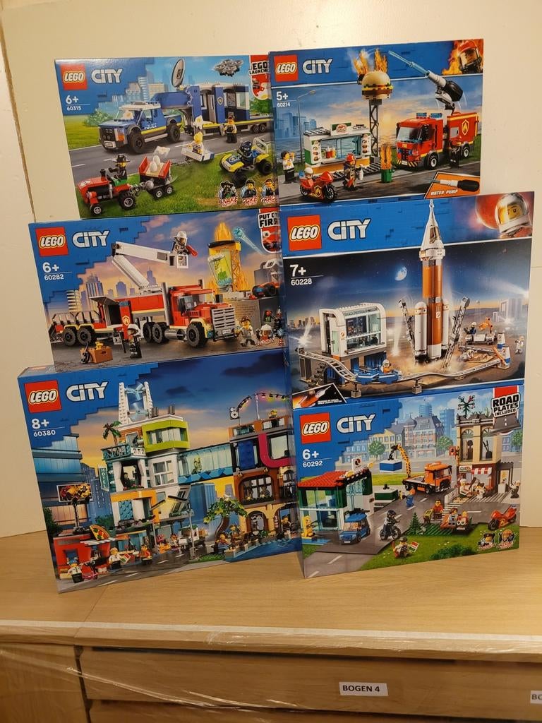 Lego City sets, alle sets zijn nog verzegeld., City, Lego, Nieuw, Ophalen of Verzenden