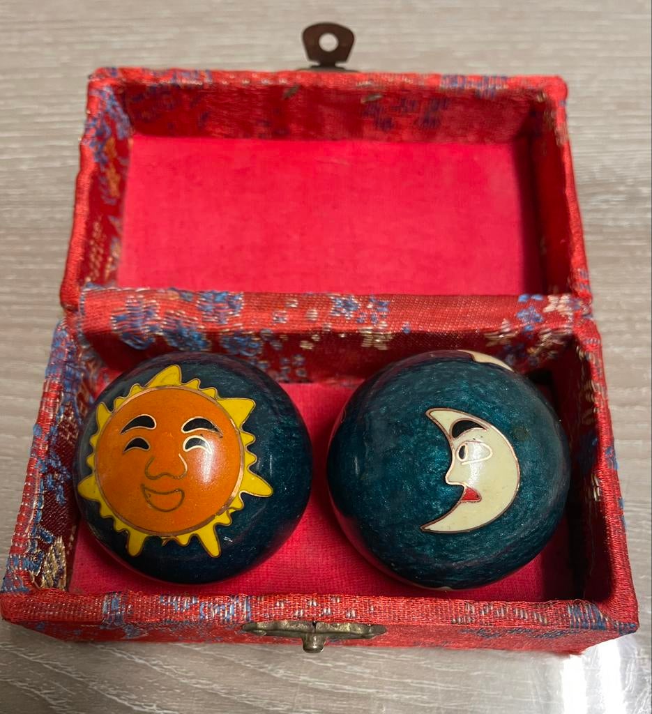 ANTISTRESS vintage Chinese klankballen, prijs: €10, Sport en Fitness, Ophalen of Verzenden, Zo goed als nieuw, Overige typen