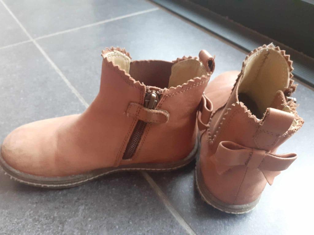 Korte cognac laarsjes Friboo maat 28, Kinderen en Baby's, Gebruikt, Meisje, Friboo, Ophalen of Verzenden