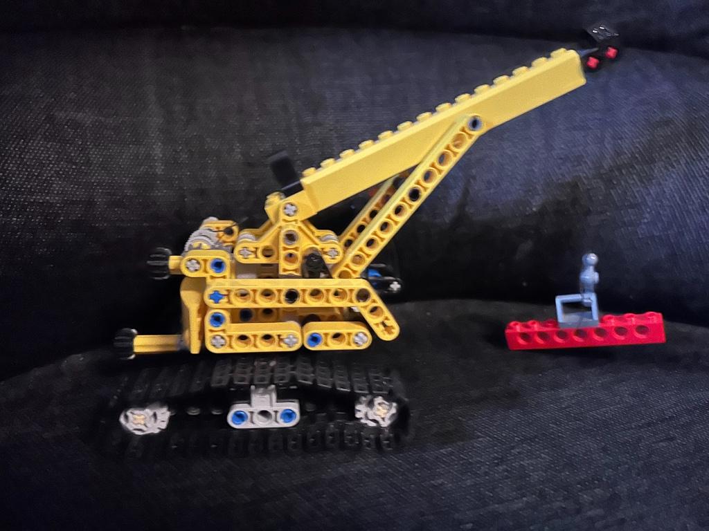 Lego Technic 9391 - Grue sur chenille, Enlèvement, Utilisé, Ensemble complet, Lego